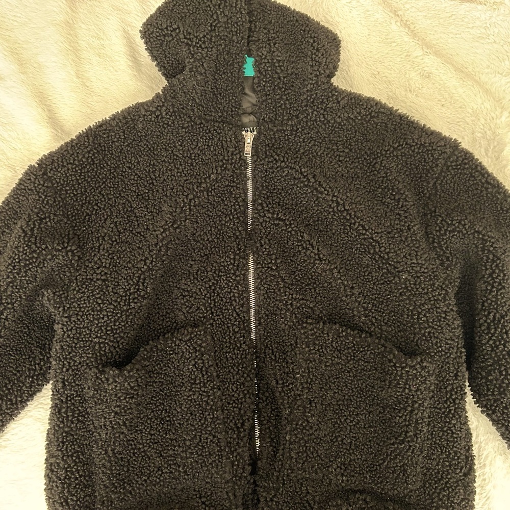 Current Mood Dolls Kill Black Teddy Jacket Small